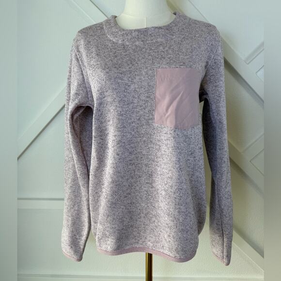 Iceberg Outerwear Heathered Knit Long Sleeve Sweatshirt With Pocket Size Medium - Picture 1 of 10